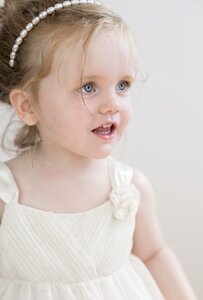 Child white blue eyes