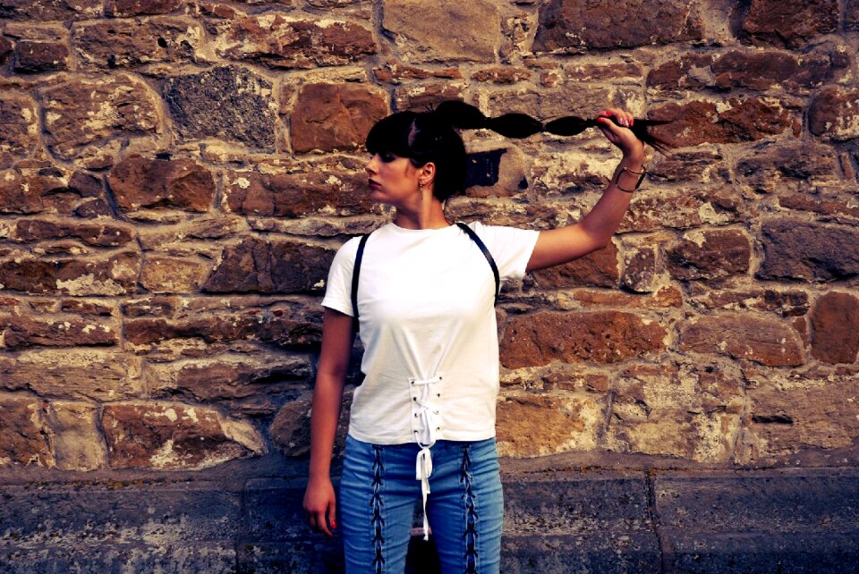 Woman girl jeans