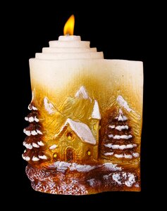 Decoration advent candle candle photo