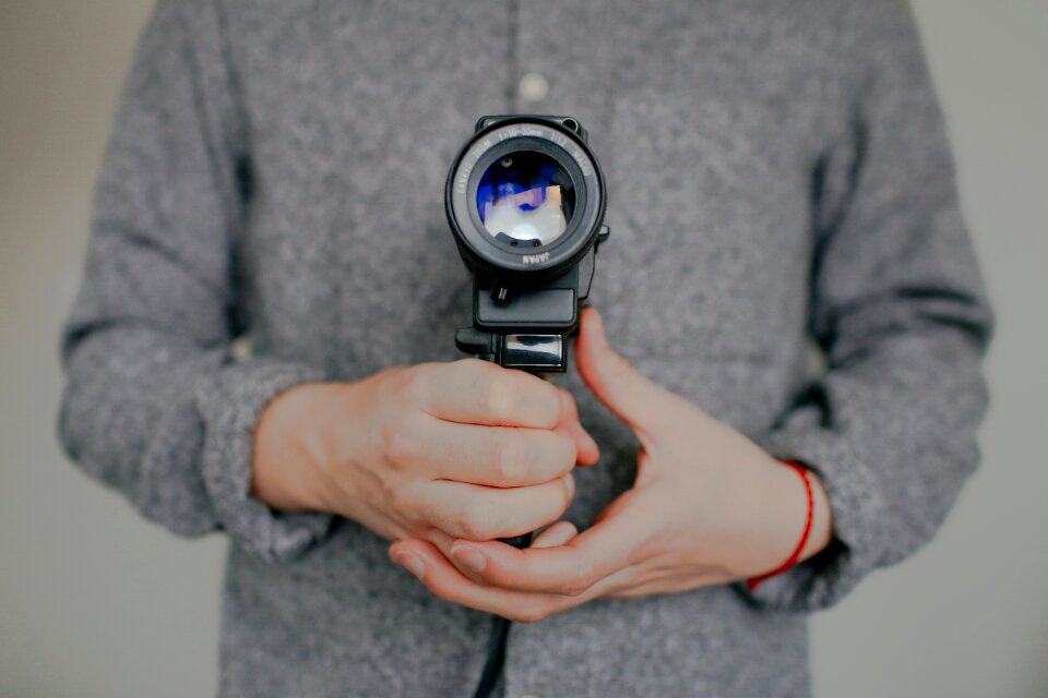 Camera lens gray camera