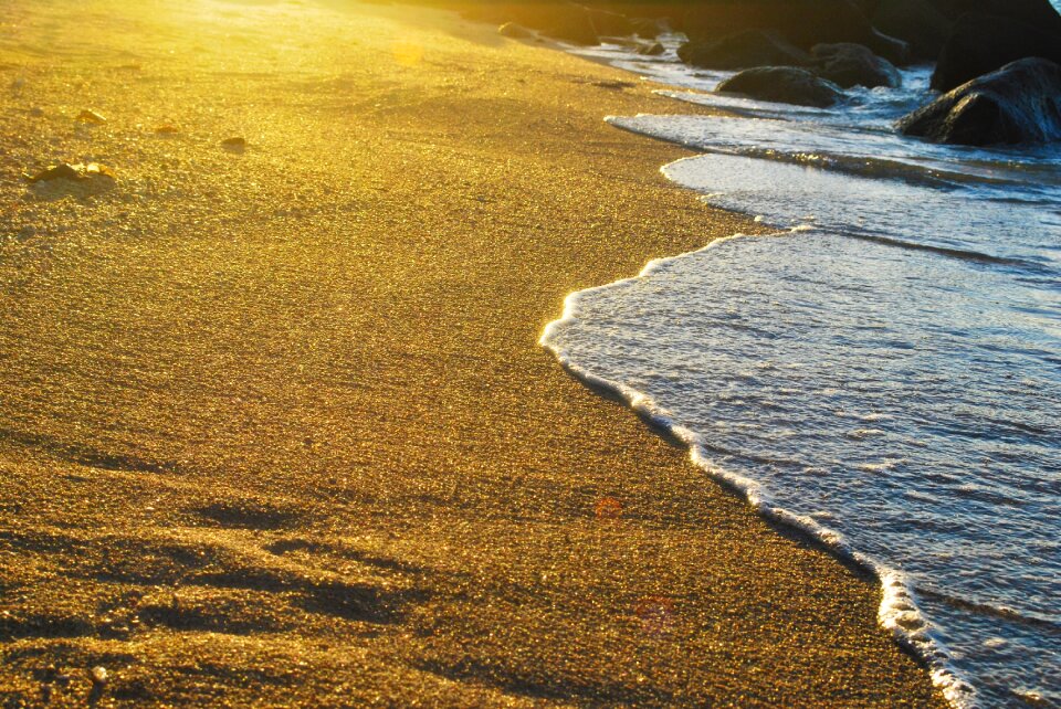 Sea sand golden