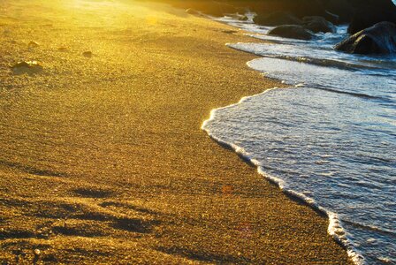 Sea sand golden