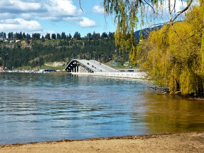 Landscape water bridge photo