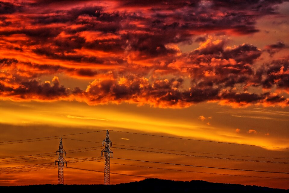 Dawn sunrise sky