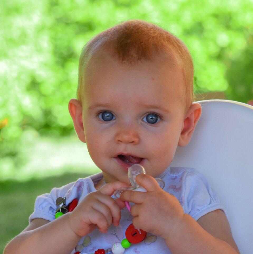 Pacifier cute toddler