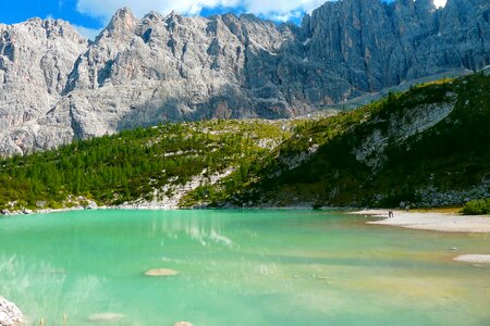 Landscape turquoise water south tyrol photo