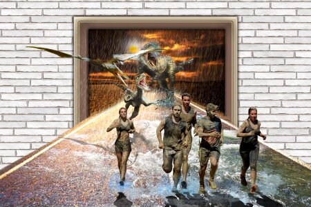 People photomontage fantasy
