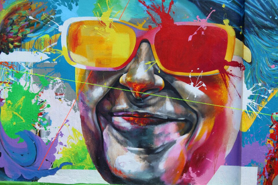 Glasses happiness face