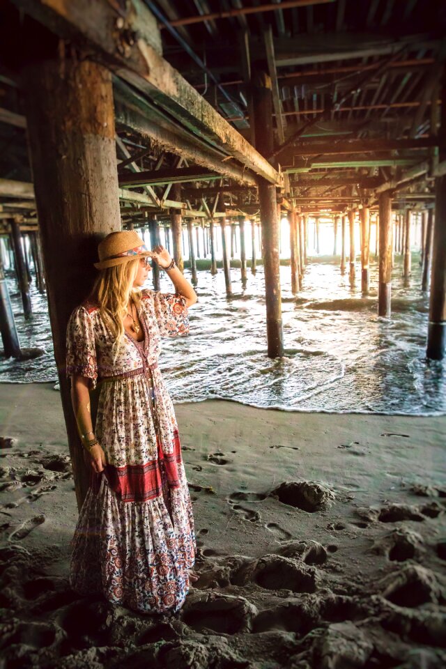 Santa monica pier sunset