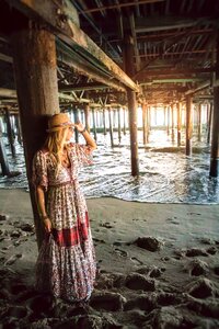 Santa monica pier sunset