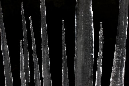 Icicles cold winter photo