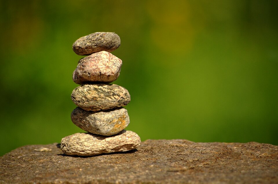 Stone sculpture pebbles mythical