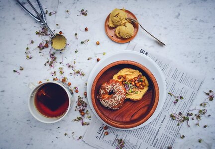 Snack herbal tea photo