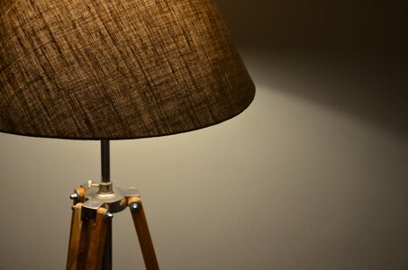 Furniture dark lamp photo