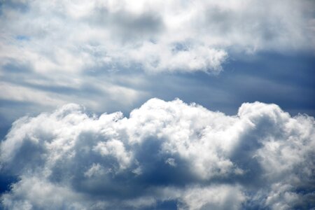 Storm clouds cumulus clouds blue