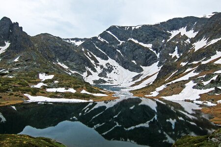 Alpine lake landscape