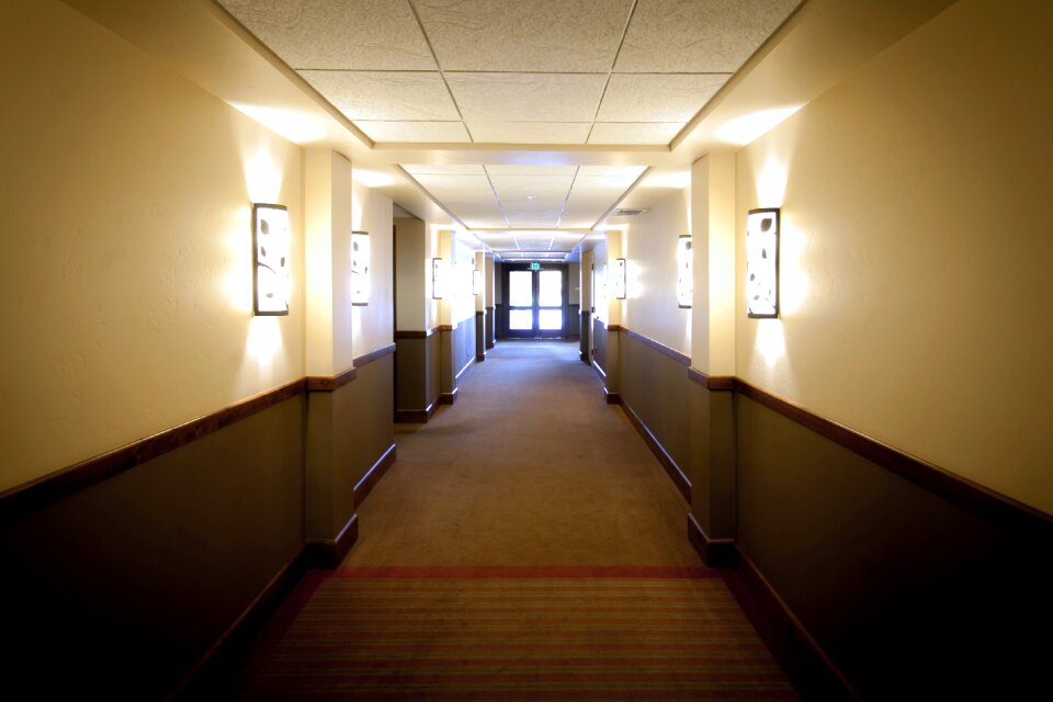 Indoor pathway hallway