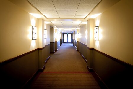 Indoor pathway hallway