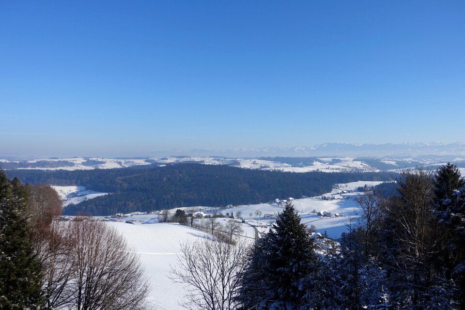 Winter switzerland snow landscape