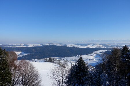 Winter switzerland snow landscape photo