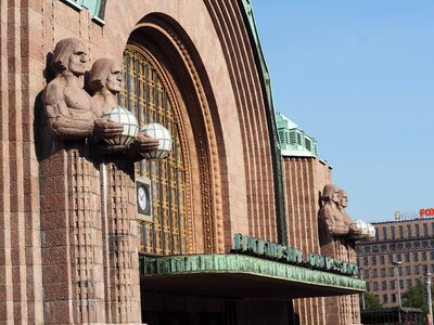 Railway station places of interest scandinavia photo