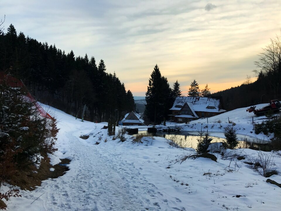 Poland winter mountain