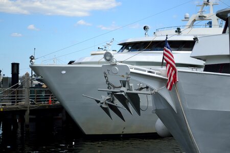 Luxury harbor dock photo