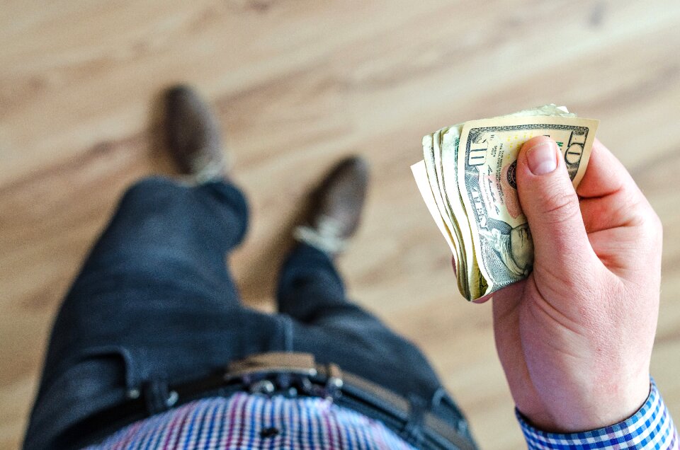 Cash business person