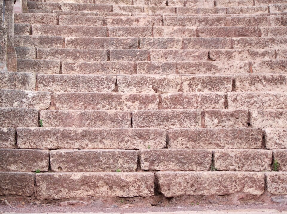 Staircase sand stone structure