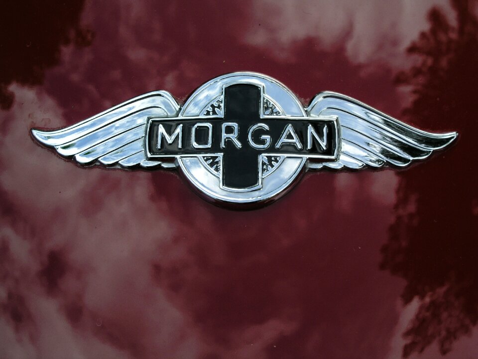 Metal emblem morgan