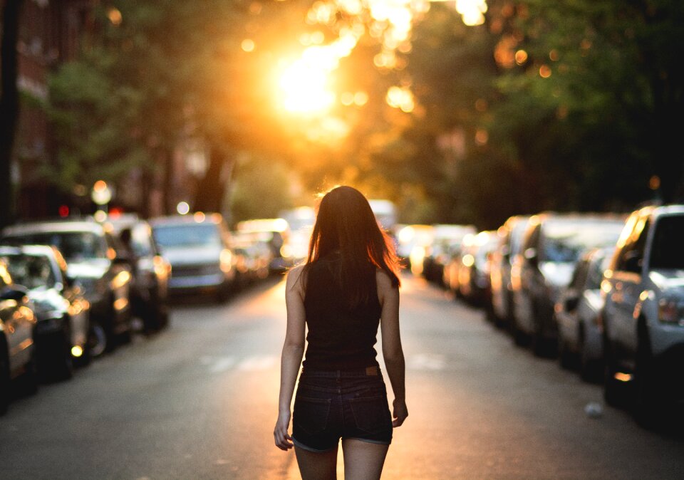 Sexy walking road
