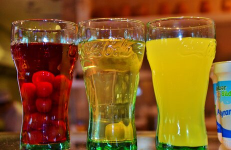 Water fruit glass