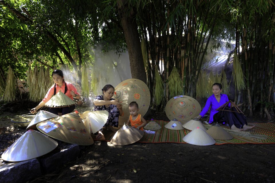 Countryside women child