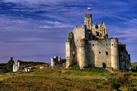 Monument poland the ruins of the