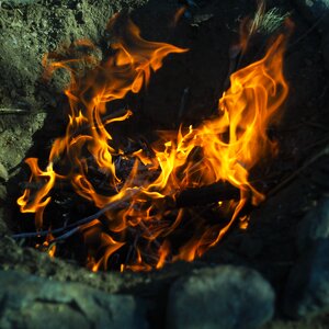 Fire flames campfire