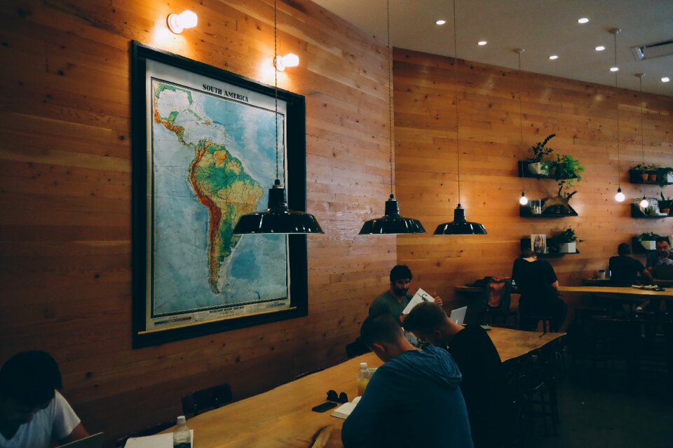 Working cafe restaurant