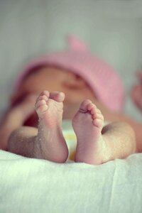 Infant new born foot photo
