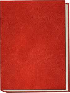 Empty front and back covers red