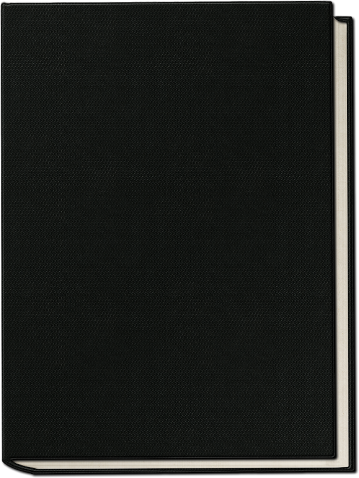Empty front and back covers black
