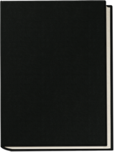 Empty front and back covers black