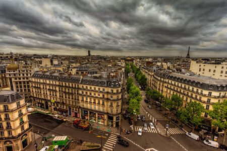 Tourists architecture department stores clouds photo