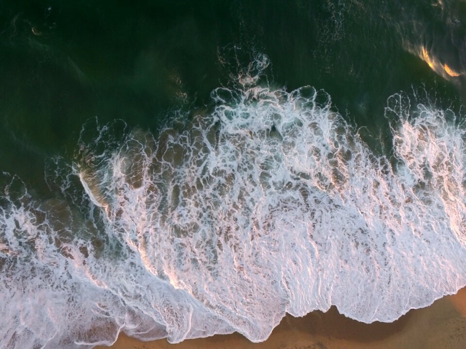Beach waves current