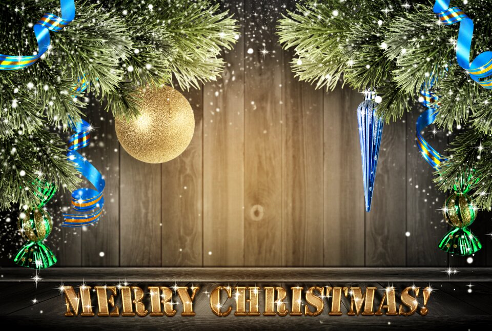 Background wooden christmas tree