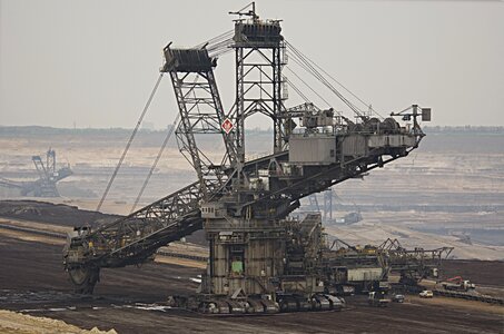 Hard steel open pit mining photo
