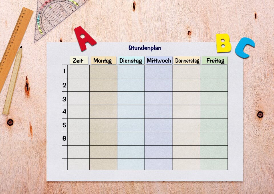 Ruler geodreieck abc