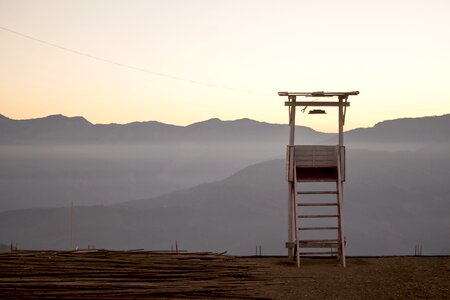 Nature bell tower morning