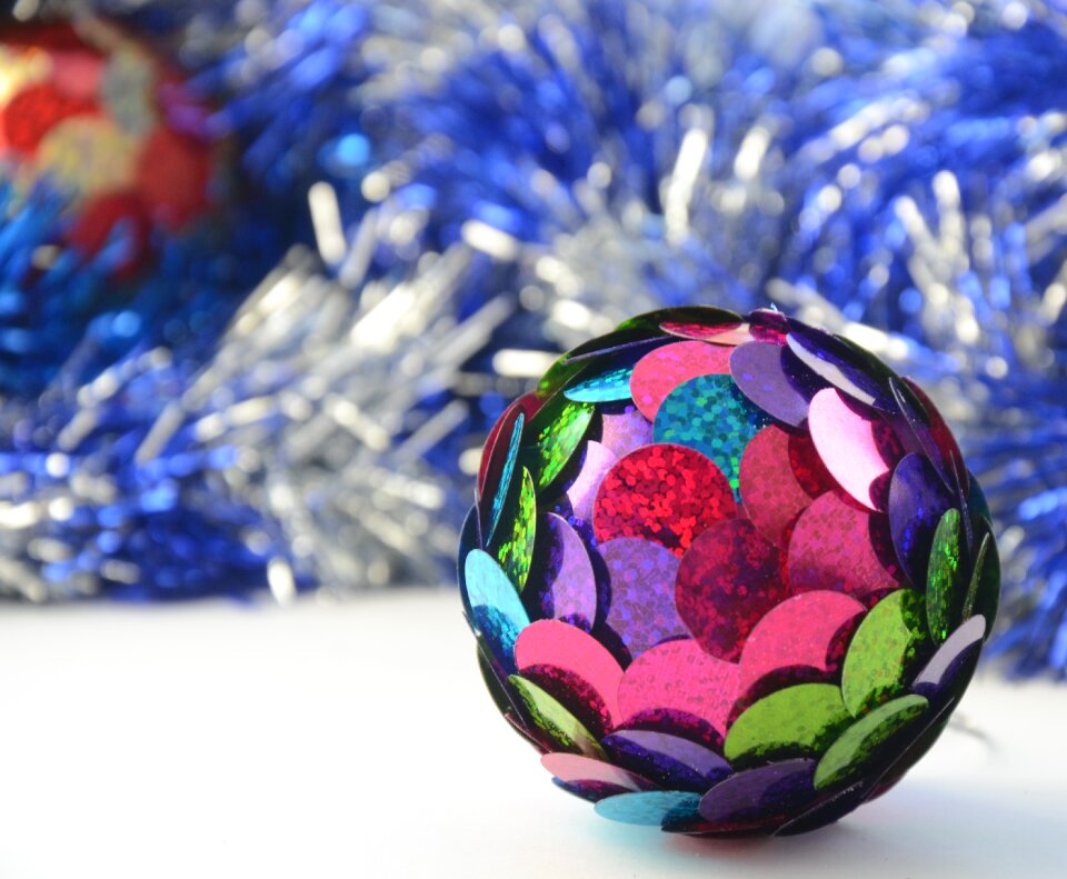 Christmas ball christmas tree toy ornament photo