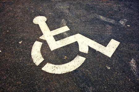 Handicapped parking parking section