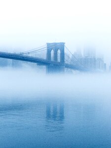 City bridge ocean