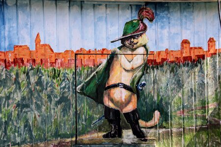 Puss in boots painting image